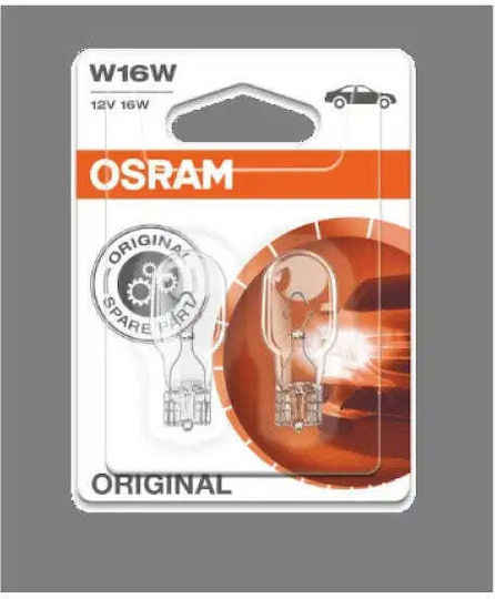 Osram Led Bulb W16w 12v 2.1w W2.1x9.5d Blister Pack 2 Pieces Cool White 6000k Ledriving Sl 130lm