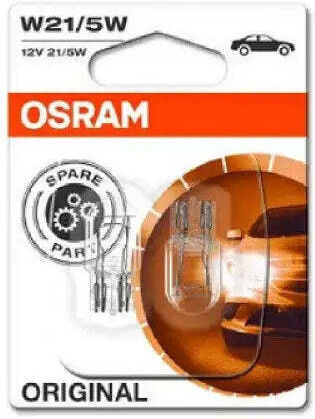 Osram LED P21/5W 12V 1.75W W3x16q Ledriving Червени Крушки за Автомобил Блистер Опаковка 2 Броя