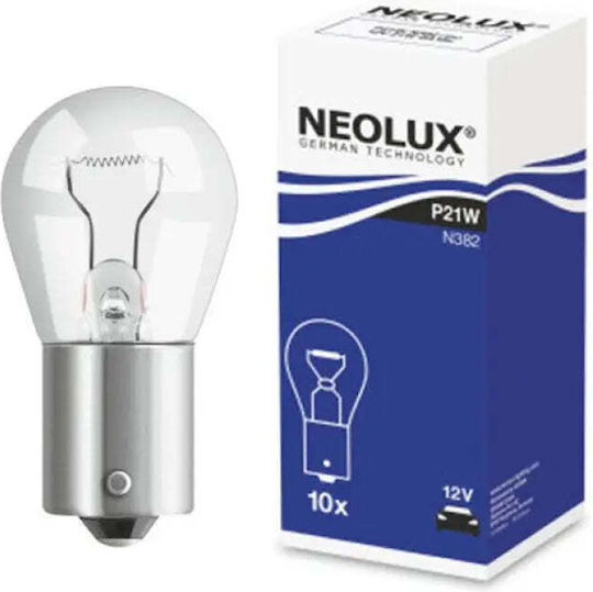 Neolux Λάμπα Αυτοκινήτου N382 BA15S / P21W 12V