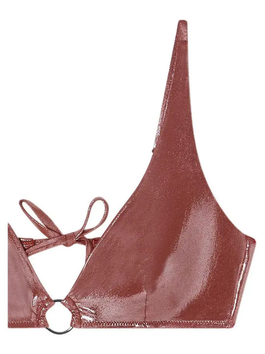 Set Bikini Triangle Terracotta Foil