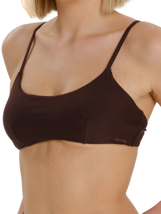 Set Bikini με Αφαιρούμενη Ενίσχυση Καφέ