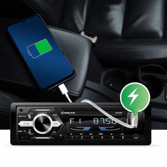 Manta Автомобилно Радио 1 DIN Bluetooth USB