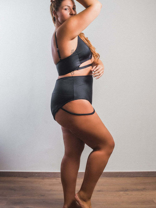 Schwarzes Bustier für Pole Dance
