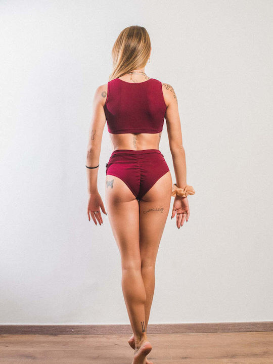 Bustier Roșu Pentru Dans La Bară