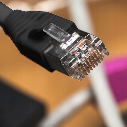 Adaptor Splitter Lan Rj45 3 În 1 Zola Gigabit 1000 Mb S 3 Porturi Ethernet Lungime 29 Cm Negru