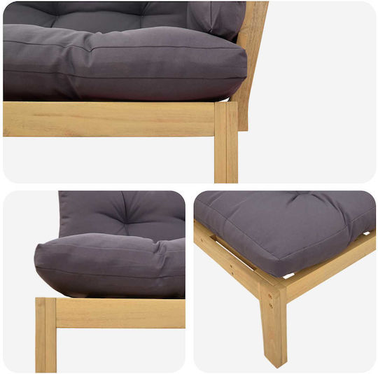 Garden & Outdoor Furniture Sets Sofa Set 2 Pieces Light Brown with Pillows Garden & Outdoor Furniture Sets Sofa Set 2 Pieces Light Brown with Pillows
