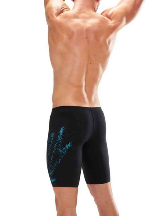 Speedo Hyper Boom Placement Men's Racing Jammer Swimsuit Black