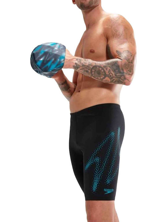 Speedo Hyper Boom Placement Men's Racing Jammer Swimsuit Black