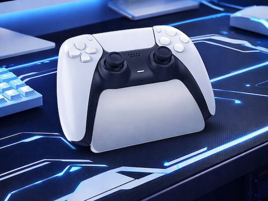 Zola Ps5 Controller Ständer Dualsense Kompatibel Rutschfeste Füße Kunststoff Hellgrau