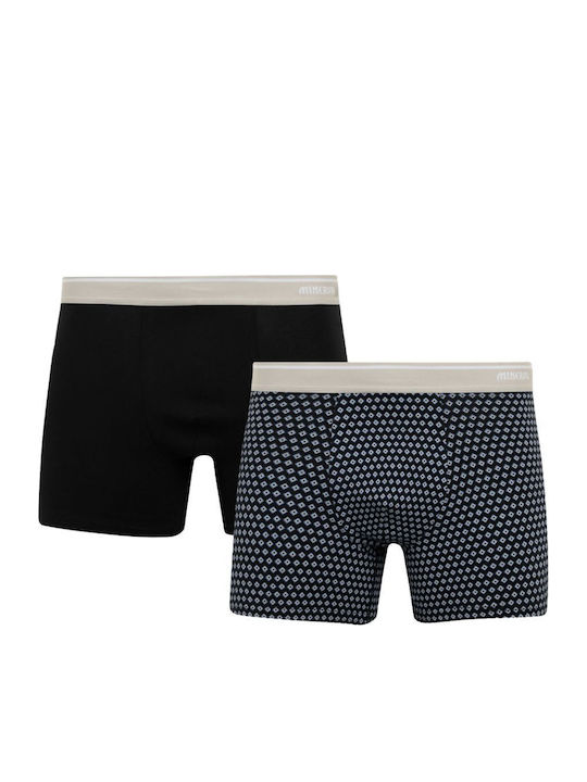 Mengear Ανδρικά Μποξεράκια Μαύρο 2Pack