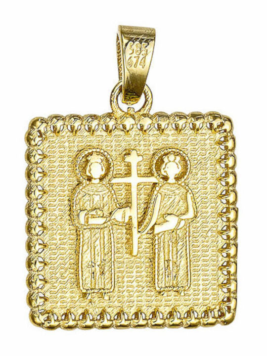 Kritsimis Pandantiv Talisman Constantin Aur 14 Carate