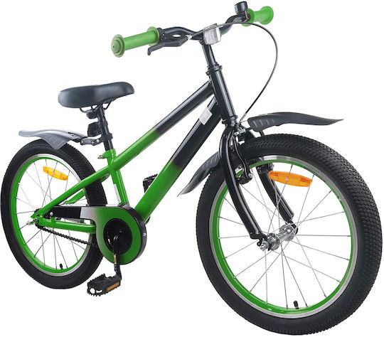 vidaXL 20" Детски Планински Велосипед Зелен