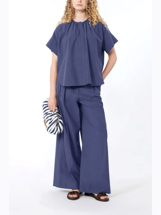 Short Sleeve Women's Shirt Blue