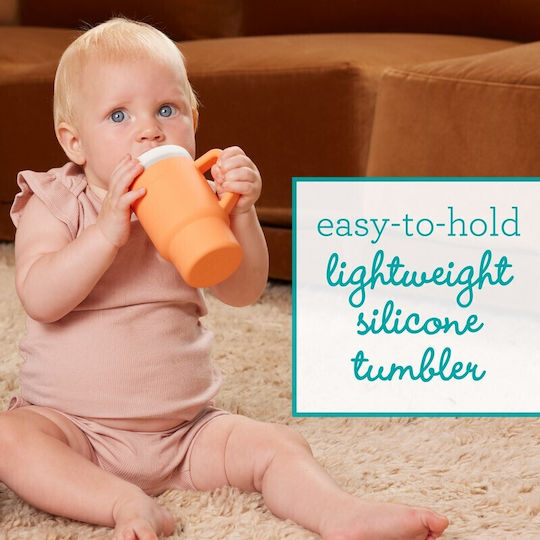 Infantino Toddler Cup with Handle and Straw Made of Silicone 260ml
