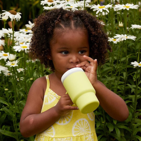 Infantino Toddler Cup with Handle and Straw Silicone Yellow 260ml