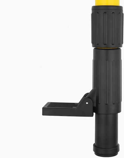 Telescopic Rod Laser Level Zola 5/8″ Thread Maximum Height 4.2 M Tilt Angle Adapter 360° Rotation Locking System Storage Case Black Yellow