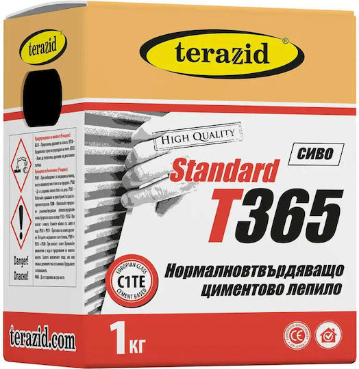 Циментово Лепило Standart T365 1kg Сиво