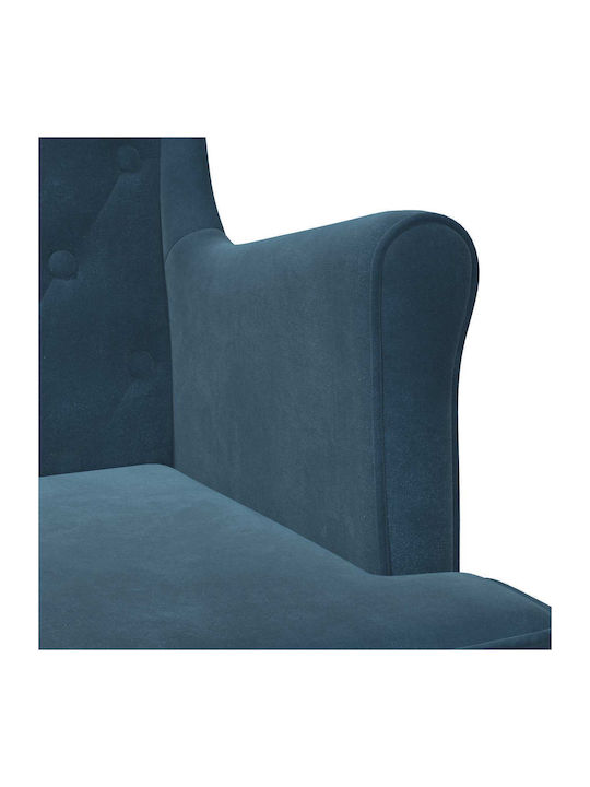 Πολυθρόνα Βελούδινη Μπλε 65x79x100cm