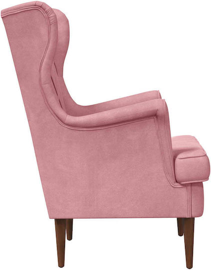 Velvet Pink Armchair 65x79x100cm