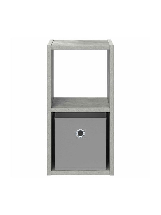 Nachttisch Holz Grau 25.5x22x49.5cm