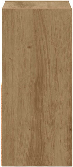 Wooden Brown Bedside Tables 2 Pieces 25.5x22x49.5cm