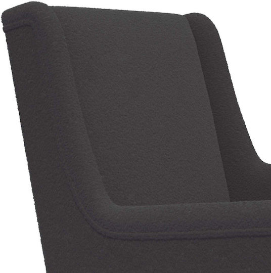 Schaukelnder Sessel Dunkelgrau 62x80x85cm