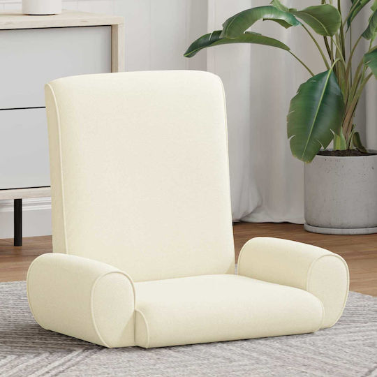 Sessel Aus Samt Crem 68x51x56cm