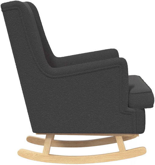 Schaukelnder Sessel Dunkelgrau 62x80x85cm