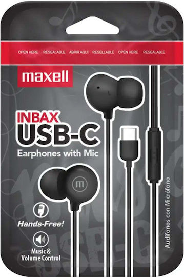 Maxell Слушалки Handsfree Слушалки с USB-C Щепсел
