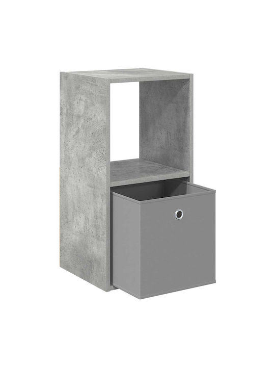 Nachttisch Holz Grau 35x32x68.5cm