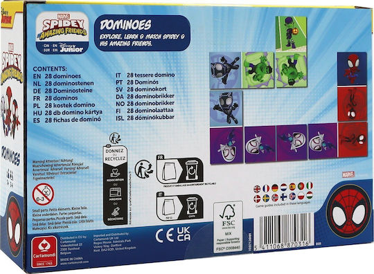 Επιτραπέζιο Παιχνίδι Dominoes Spidey Cartamundi