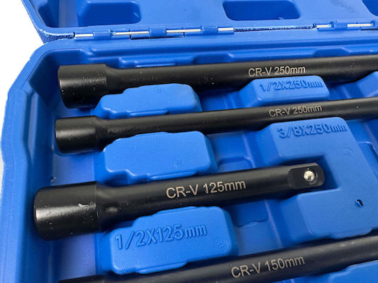 Σετ Προεκτάσεις Καρυδάκια 1/4" 3/8" 1/2" 9τμχ Gebo Tools