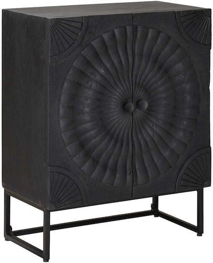 Bufet Din Lemn Negru 55x30x70cm