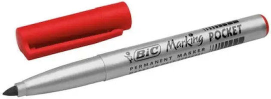 BIC Fine Ανεξίτηλος Μαρκαδόρος Red