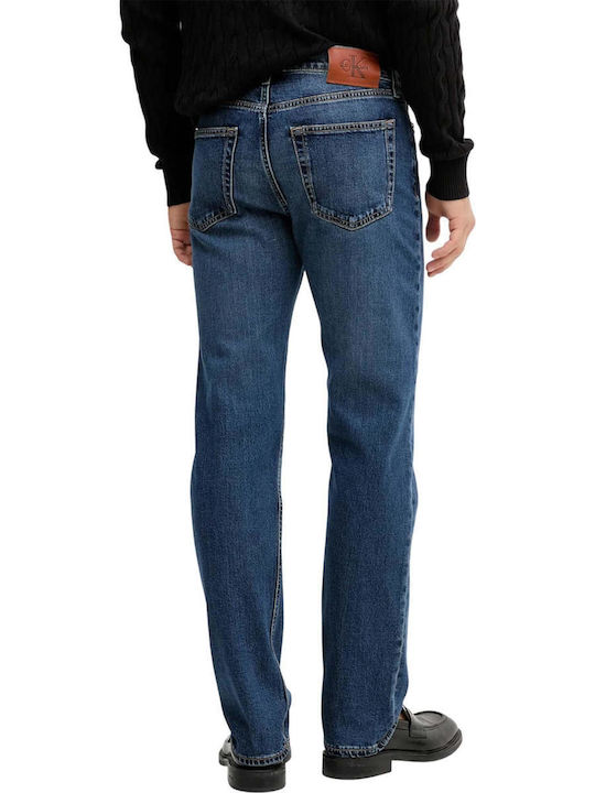 Calvin Klein Pantaloni De Blugi Pentru Bărbați Slim Fit Linie Straight Oil Slick Calvin Klein Pantaloni De Blugi Pentru Bărbați Slim Fit Linie Straight Oil Slick