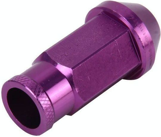 D1 Spec P1.5 M12x1.25 Racing Παξιμάδι Τροχού Μήκος 50mm Μωβ