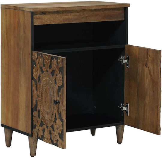 Sideboard aus Holz & Metall Braune 60x33.5x75cm