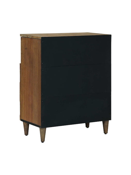 Sideboard aus Holz & Metall Braune 60x33.5x75cm