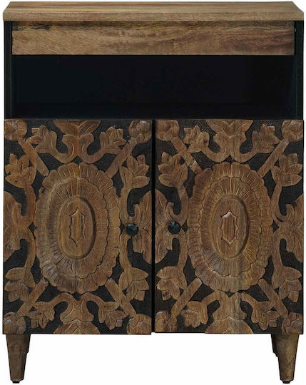 Sideboard aus Holz & Metall Braune 60x33.5x75cm