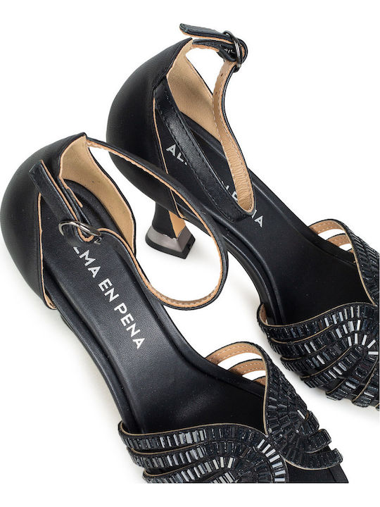 Damen Sandalen Schwarze