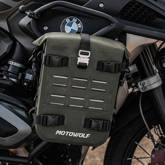 Motowolf MDL0715B Τσαντάκι για Κάγκελα Προστασίας Μοτοσυκλέτας 8lt Πράσινο