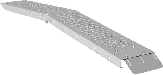 Vidaxl Loading Ramp 2 Pieces Silver 166 x 22.5 x 4.5 cm