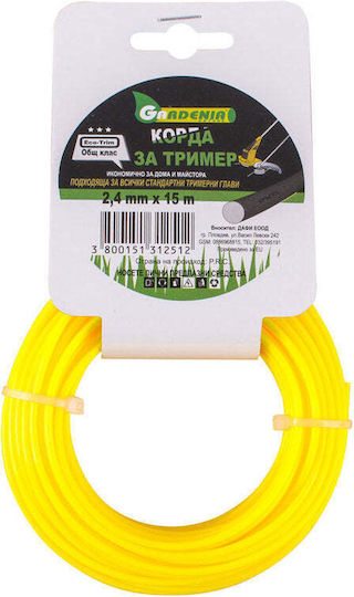 Trimmer Line Round Profile Gardenia 2.4 Mm 15 M