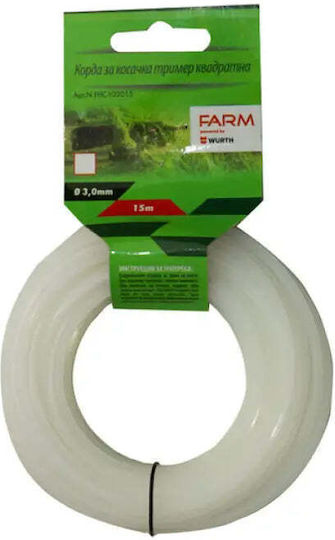 Trimmer Line Square Profile Farm 3 Mm 15 M
