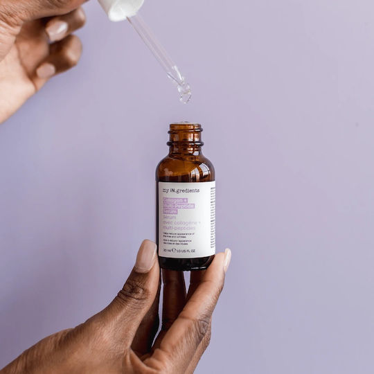 my iN.gredients Collagen + Multi-Peptide Serum Hidratant și Anti-îmbătrânire Pentru Față cu Retinol și Peptide pentru Tonifiere și Hrană 30ml