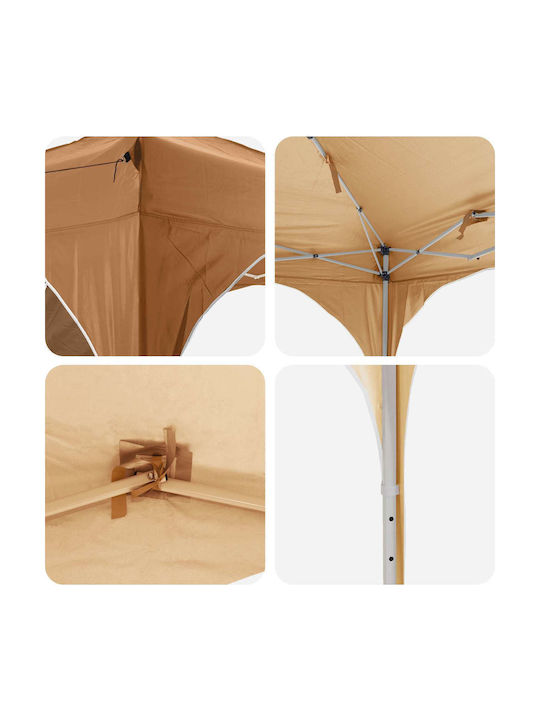 vidaXL Beige Garden Gazebo 5.75x2.88m