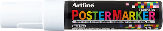 Artline Poster Ανεξίτηλος Μαρκαδόρος Λευκός 12mm