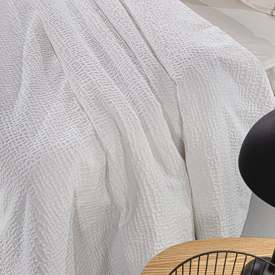 Guy Laroche Luna Blanket Pique King Size 260x250cm White
