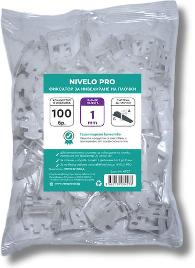 Клипса За Нивелиране Nivelo 1 Мм 100 Броя
