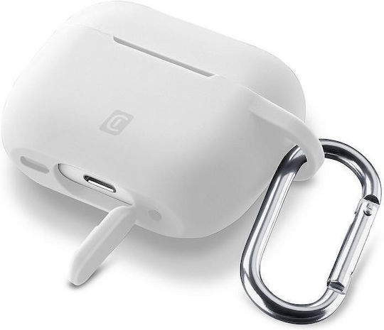 Cellular Line Bounce Калъф с кука в Бял цвят за Apple AirPods 4
